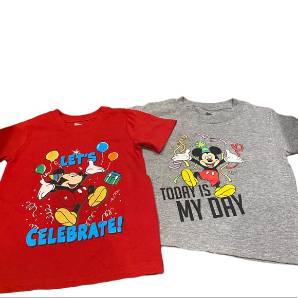 Disney Junior Mickey Mouse birthday shirt bundle of two